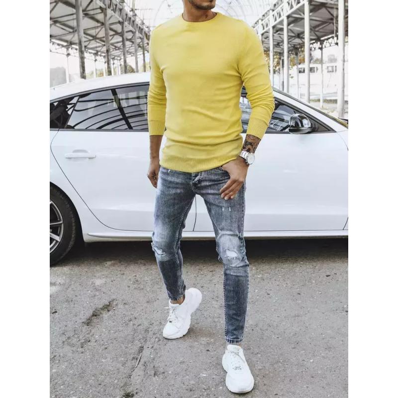 Pánský svetr CLASSIC žlutý