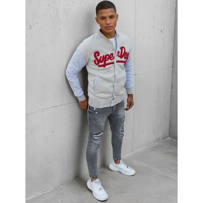 Pánská mikina SUPERDAY ecru