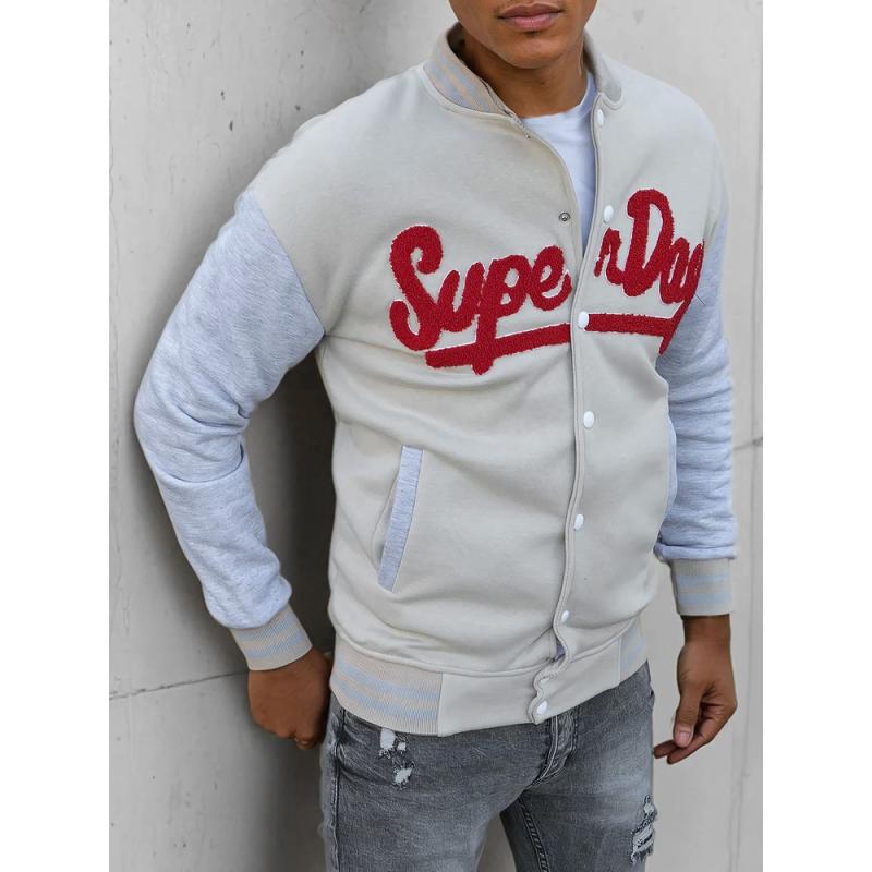 Pánská mikina SUPERDAY ecru