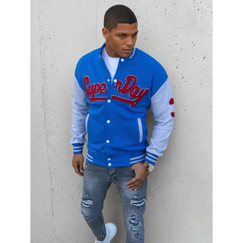 Férfi pulóver SUPERDAY kék
