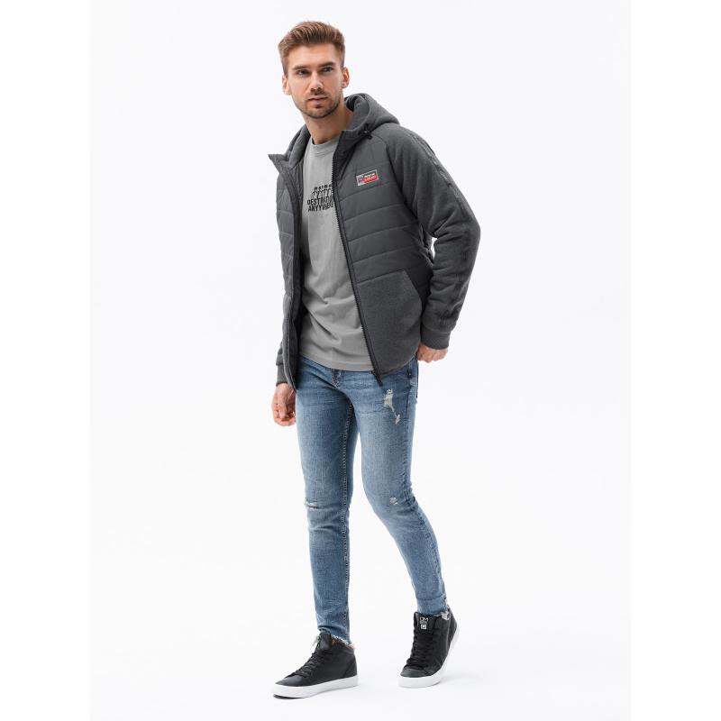Pánská bunda MILAN tmavě šedá