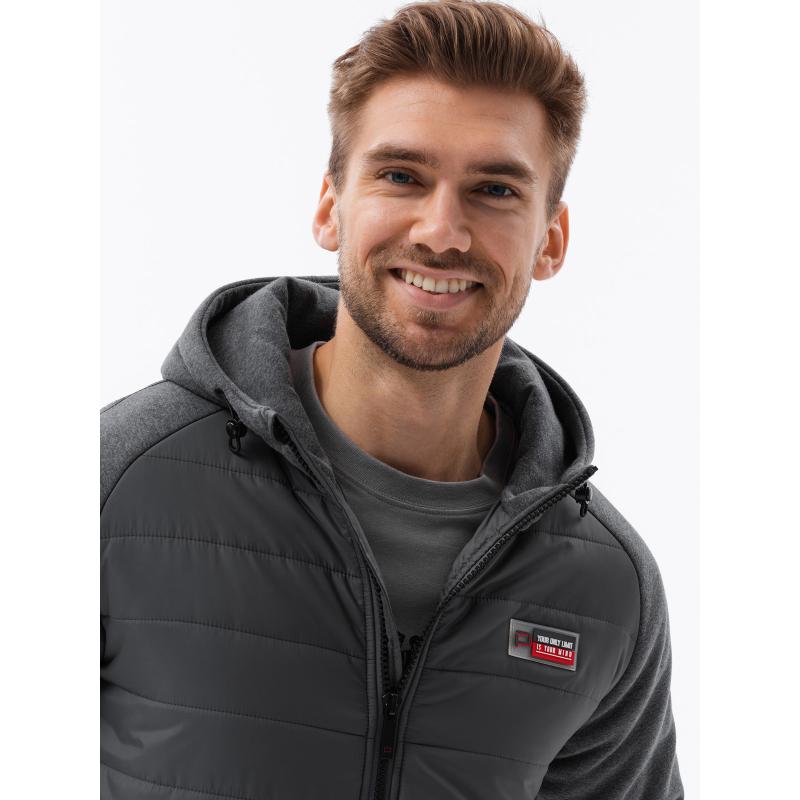 Pánská bunda MILAN tmavě šedá