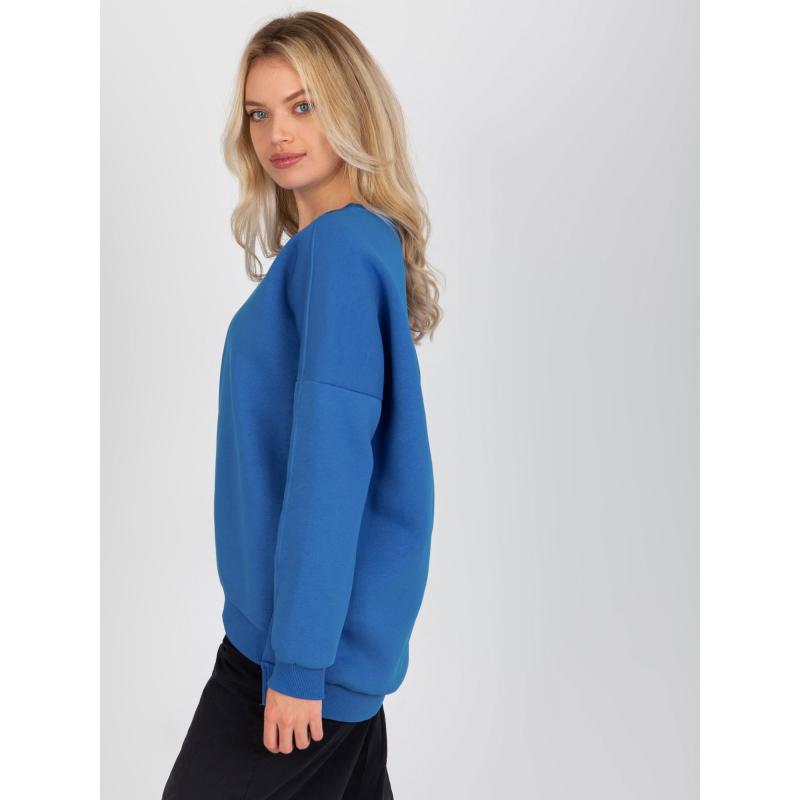 Női hosszú ujjú pulóver ESTHER sötétkék