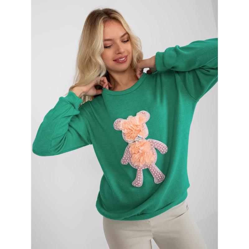 Dámsky sveter RUTH tyrkysový