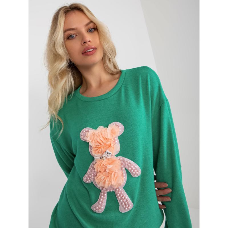 Dámsky sveter RUTH tyrkysový