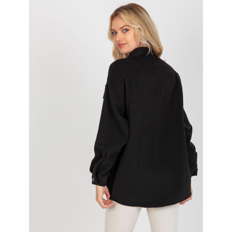 Női ing zsebekkel KEYLA fekete