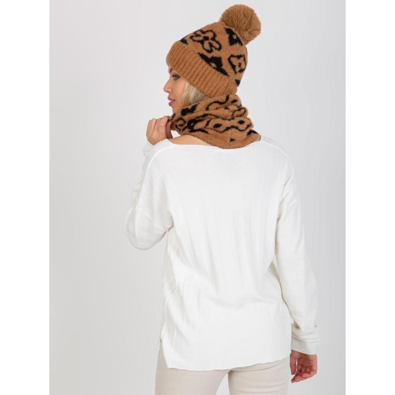 Dámský komín ALEXIS hnědo černý 