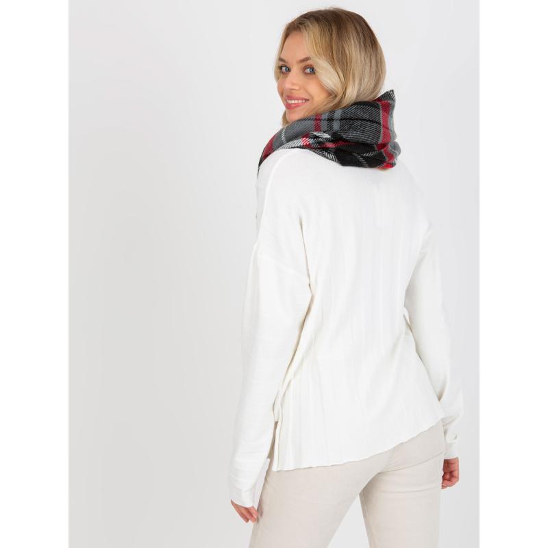 Dámský komín s potiskem LEXIE šedo červený  