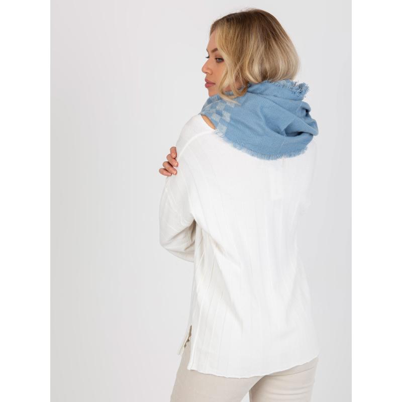 Dámská zimní kostkovaná čepice JADA modrobílá 