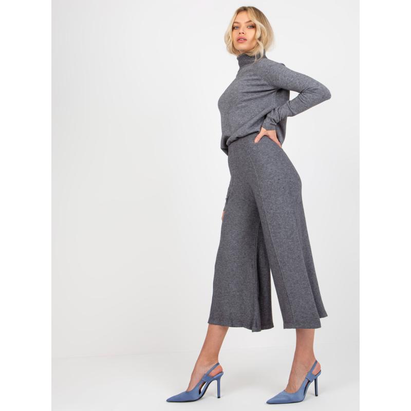 Női elasztikus derekú nadrág ETA sötétszürke