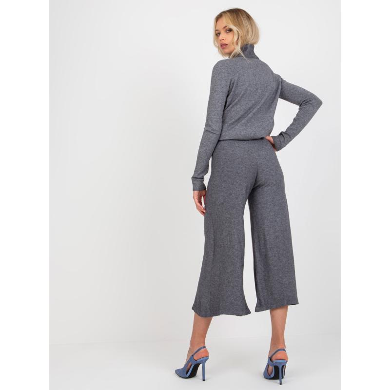 Női elasztikus derekú nadrág ETA sötétszürke