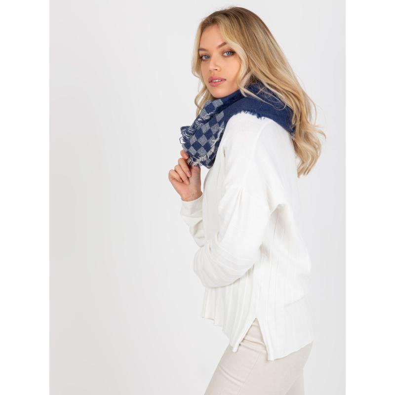 Női gyapjú téli paplan Navy SOFIE kék és fehér