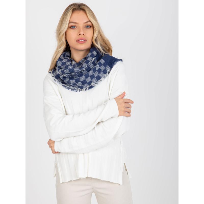 Női gyapjú téli paplan Navy SOFIE kék és fehér