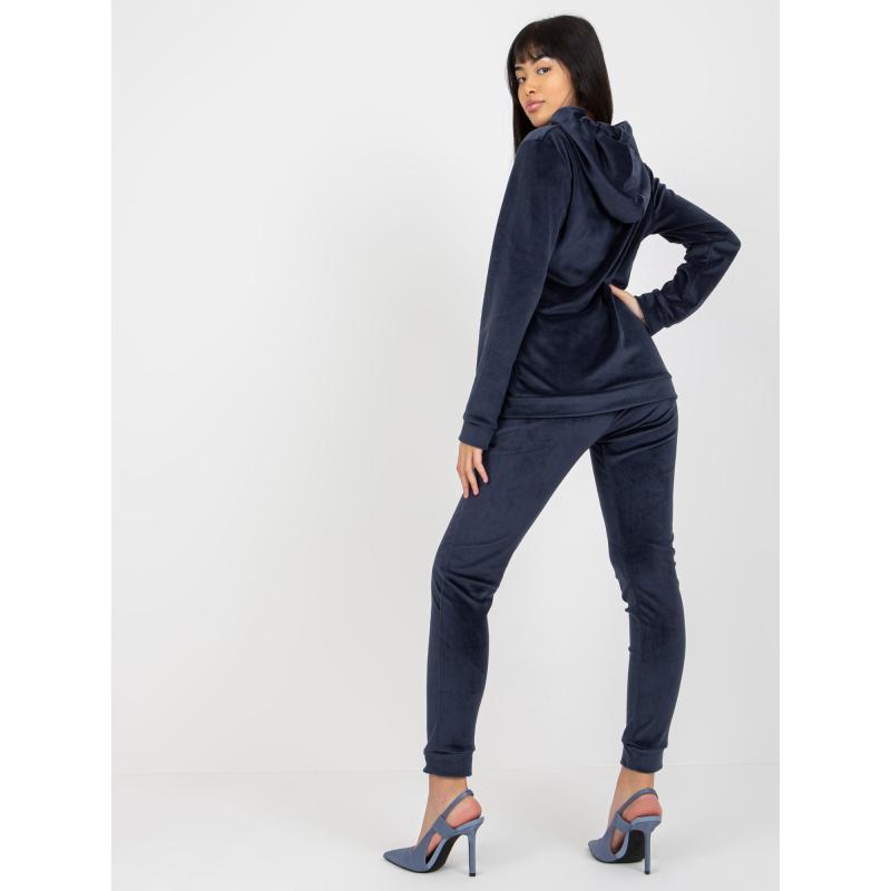 Dámská souprava s mikinou s kapucí ANNABELA tmavě modrá 