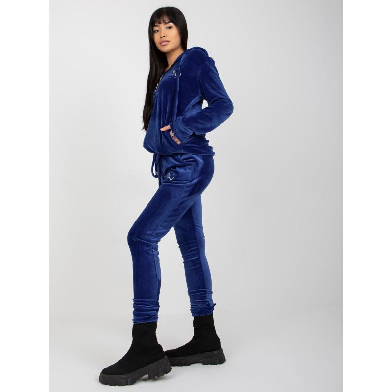 Női szett kapucnis pulóverrel MELODY Kobaltkék