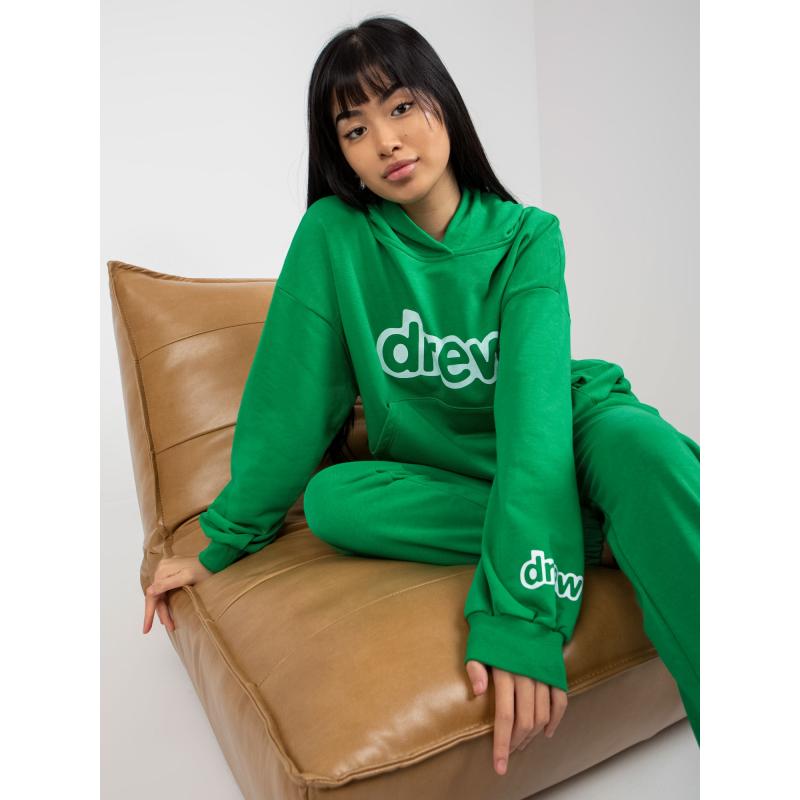 Dámská souprava s mikinou s kapucí JULEE zelená