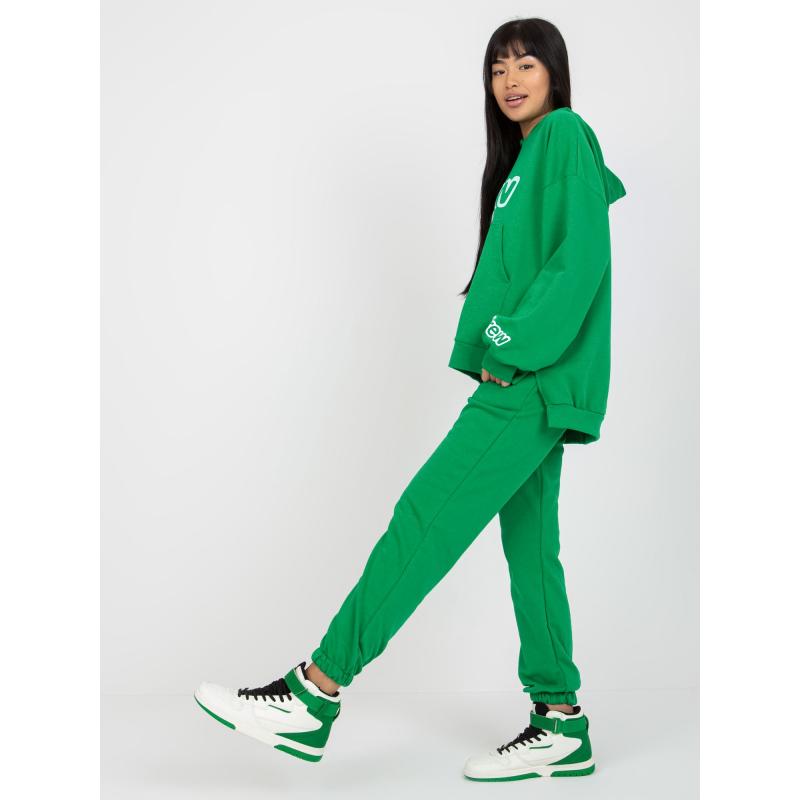 Dámská souprava s mikinou s kapucí JULEE zelená