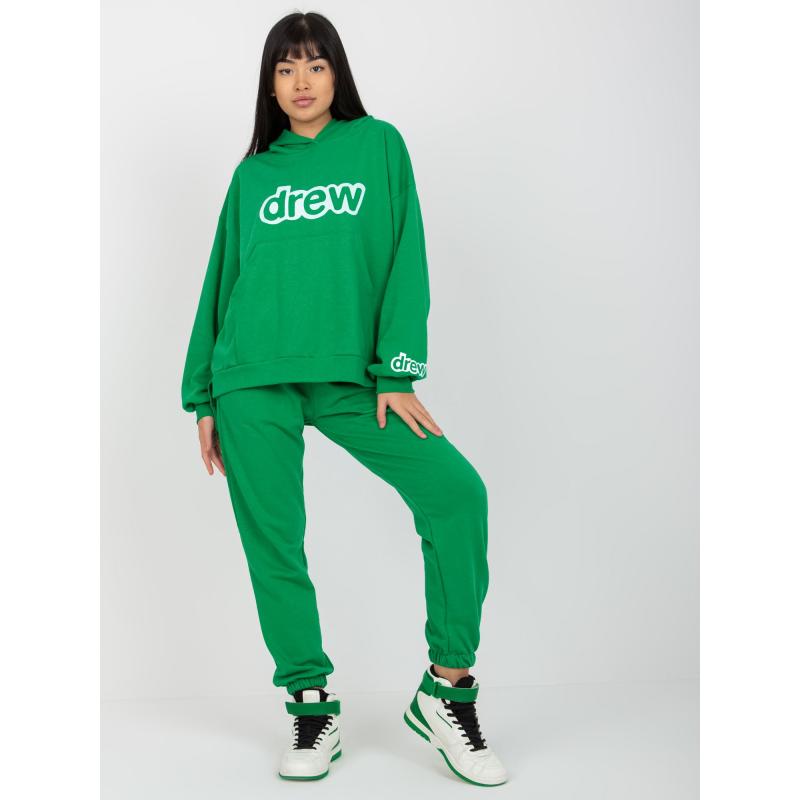 Dámská souprava s mikinou s kapucí JULEE zelená