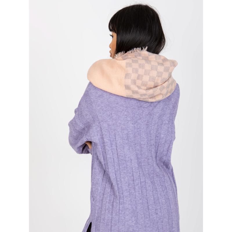 Női gyapjú kémény FELIA világos rózsaszín és szürke