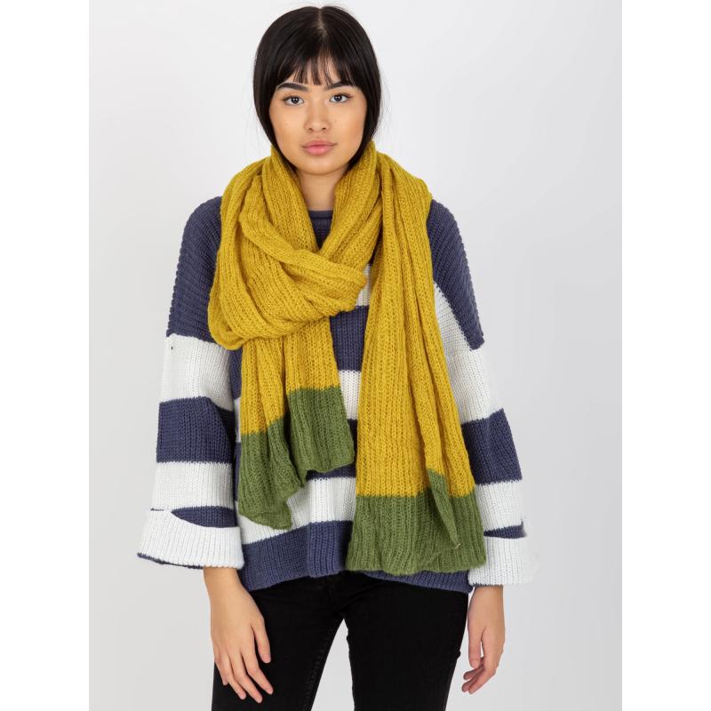 Női sál NANN sárga-zöld