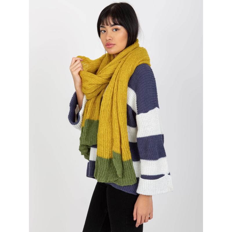 Női sál NANN sárga-zöld