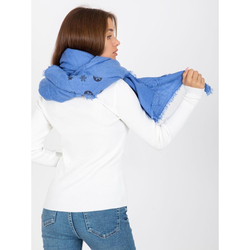 Damski szalik z nadrukiem DARCIE niebieski