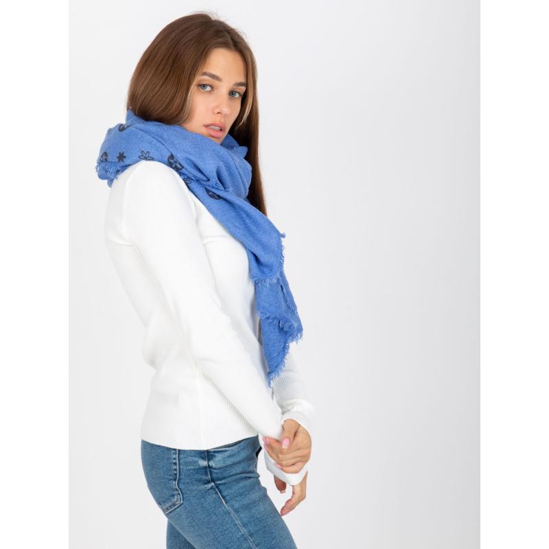 Damski szalik z nadrukiem DARCIE niebieski