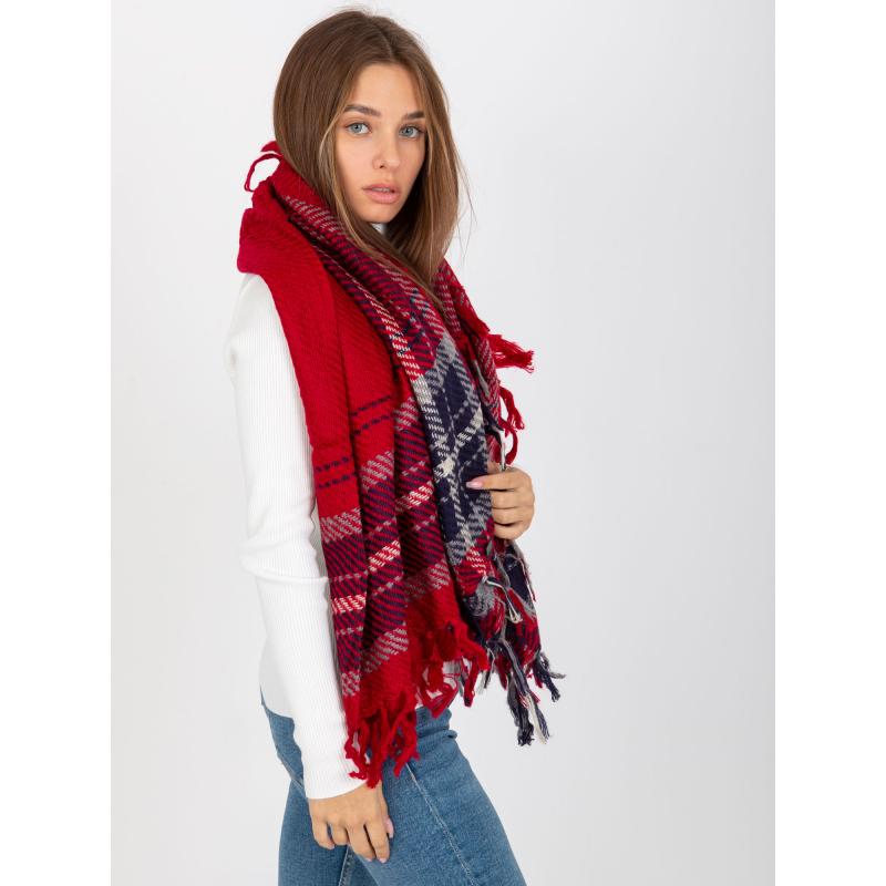 Dámsky šál so strapcami DESAREE červená