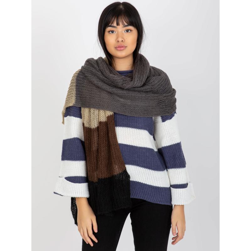 Női sál CARESS fekete és barna