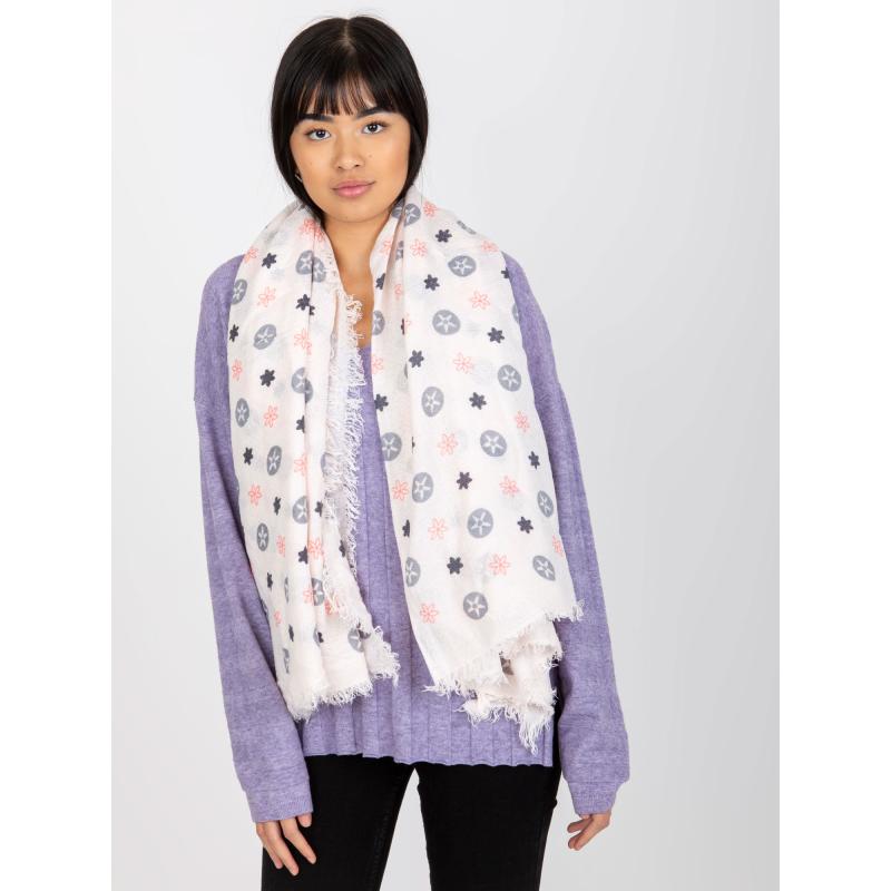 Női nyomtatott sál JOCELYN világos rózsaszín