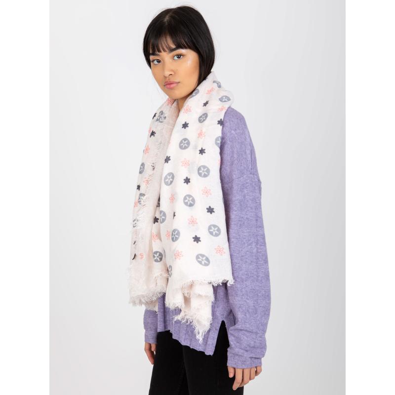 Női nyomtatott sál JOCELYN világos rózsaszín