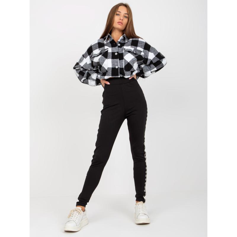 Dámské legíny s vysokým pasem LUCIE černé