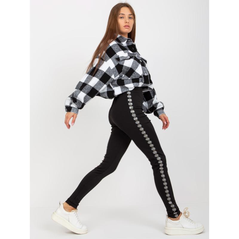 Dámské legíny s vysokým pasem LUCIE černé