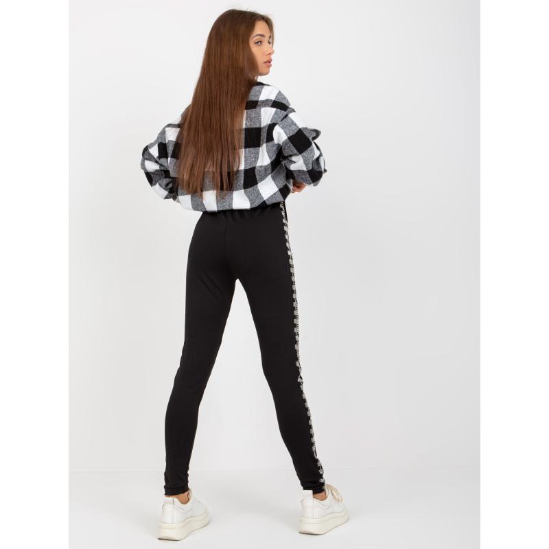 Dámské legíny s vysokým pasem LUCIE černé