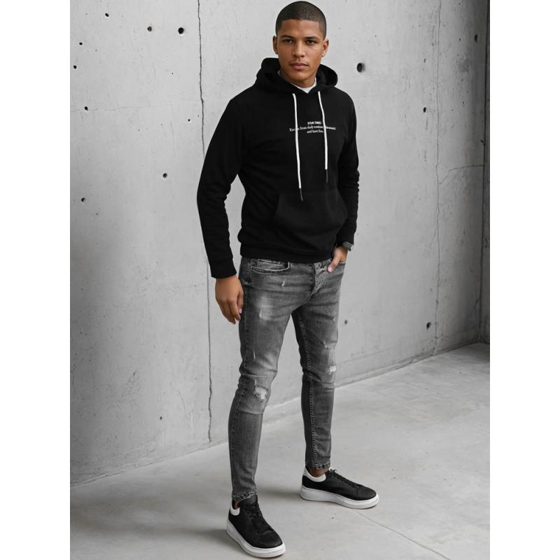 Pánska mikina ANGELO čierna