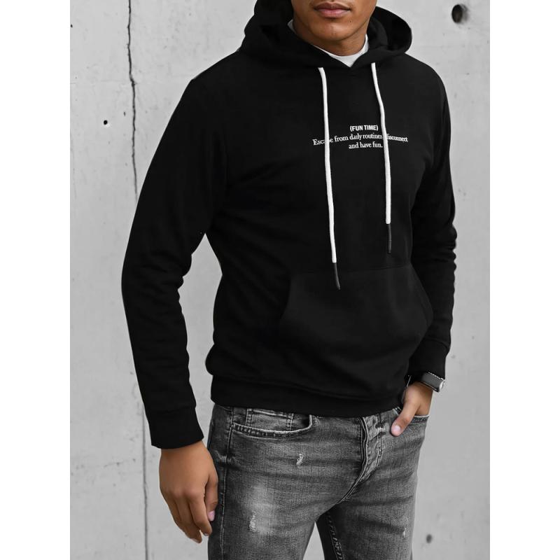 Pánska mikina ANGELO čierna