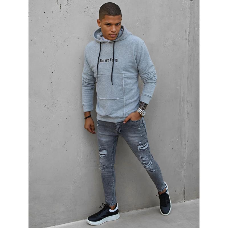 Férfi pulóver ZAIN szürke