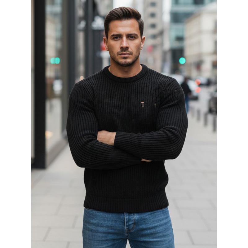 Pánsky sveter BO čierny