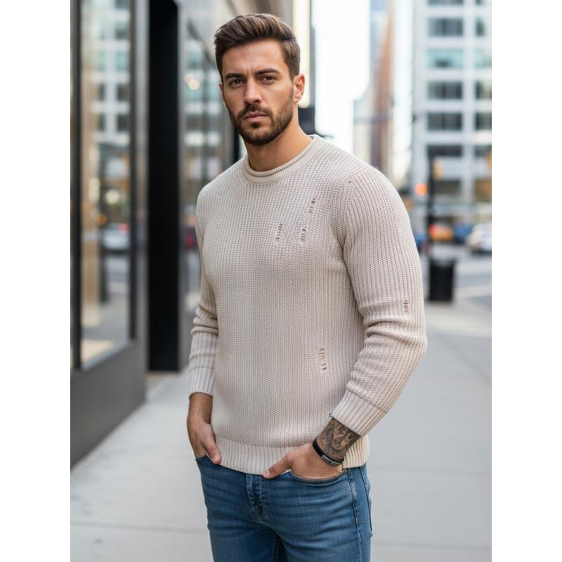 Pánsky sveter BO béžový