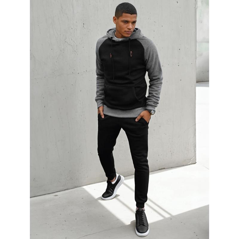 Férfi pulóver JULIAN fekete