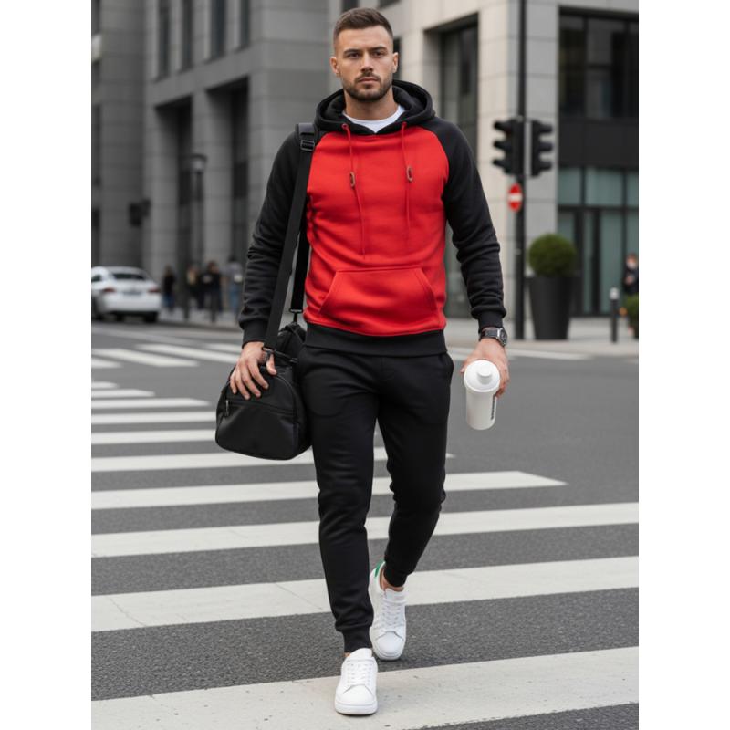 Pánska mikina ZEKE červená