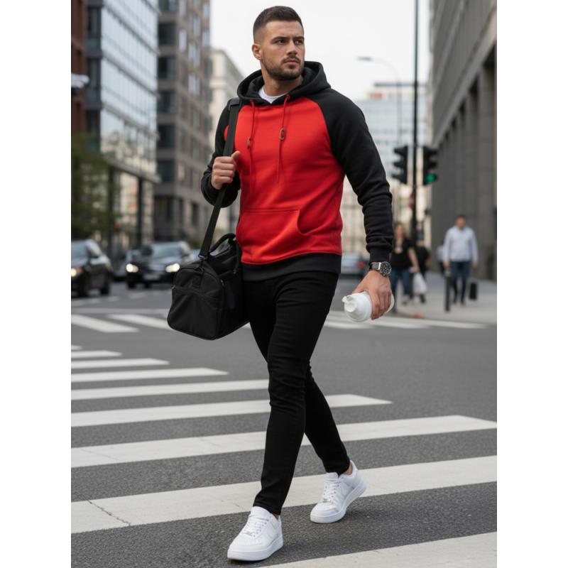 Pánska mikina ZEKE červená