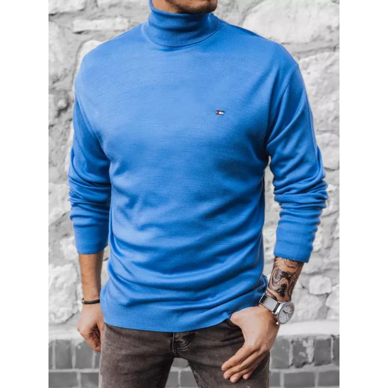 Férfi pulóver DRAKE kék