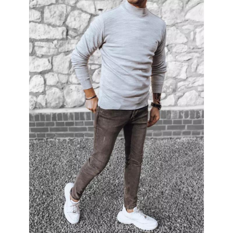 Férfi pulóver DRAKE világosszürke