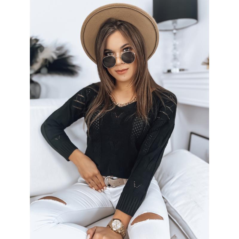 Női pulóver DARIA fekete