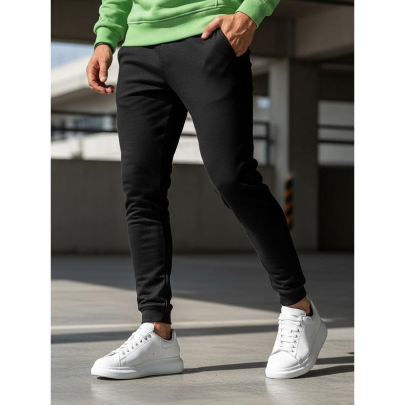 Pánská souprava tepláková EMANUEL černozelená