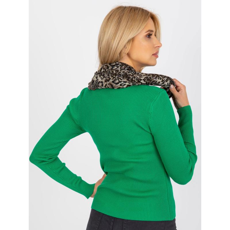 Dámsky komín so zvieracím vzorom EVINA šedý