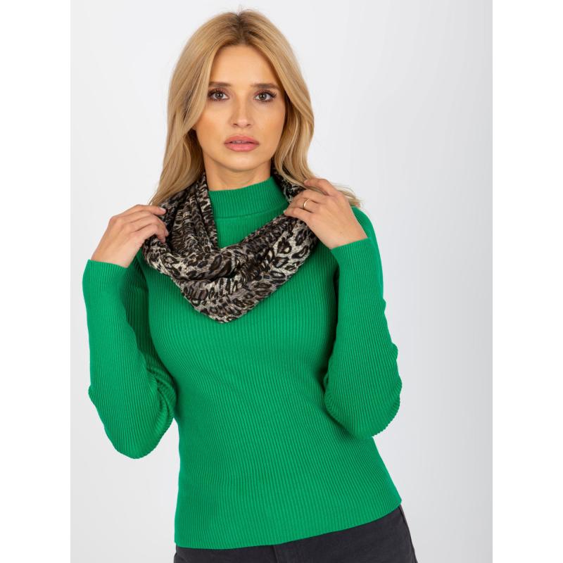 Dámsky komín so zvieracím vzorom EVINA šedý