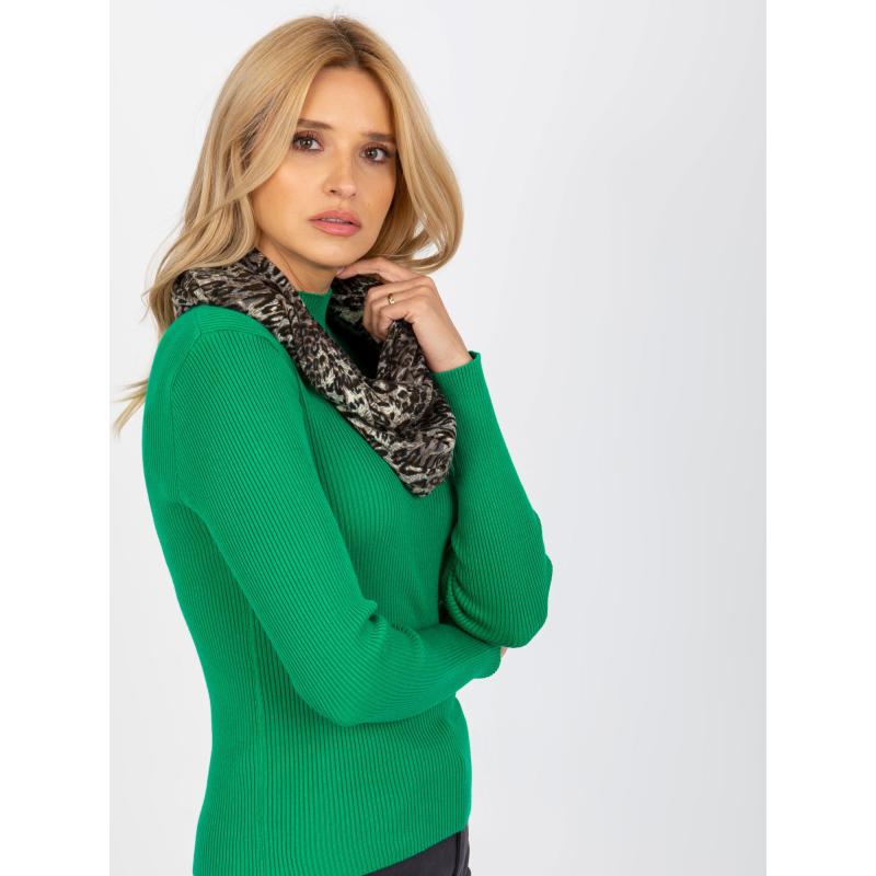 Dámsky komín so zvieracím vzorom EVINA šedý