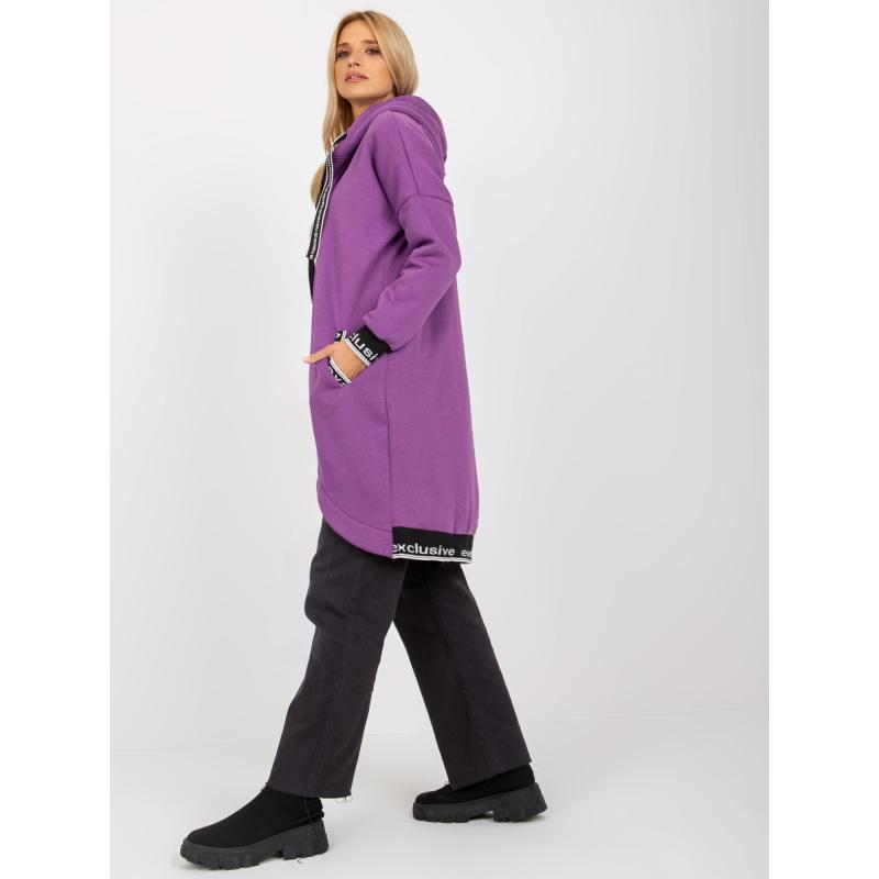 Dámská mikina se zavazováním MARIANA fialová  